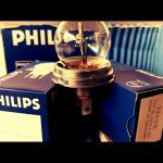 10x Philips 12620 car lamp 12V in display box 1960 Germany
