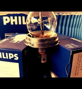 10x Philips 12620 car lamp 12V in display box 1960 Germany