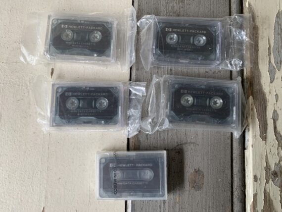 Hewlett Packard 5x sealed mini data cassette to HP82161A 1980 USA Mexico - Image 4