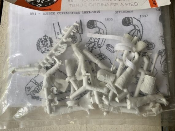 Historex conversion pack to 881 Russian Officer figures 54mm 1980 France