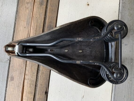 Brooks Conqueror leather saddle bike black 1975 England - Image 8