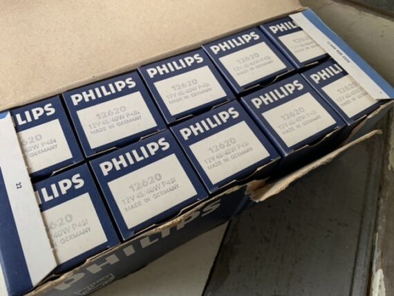 10x Philips 12620 car lamp 12V in display box 1960 Germany - Image 4