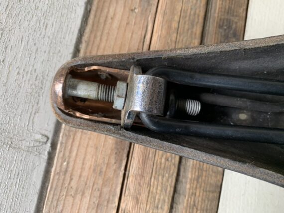 Brooks Conqueror leather saddle bike black 1975 England - Image 9