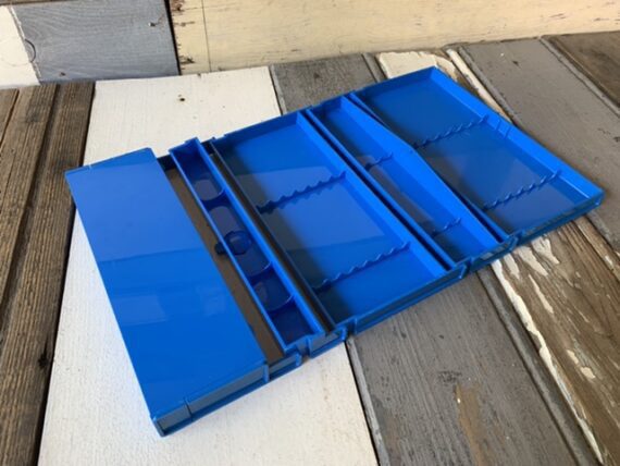 Rolykit JS-210 pencil box blue Dutch design 1990 Netherlands - Image 5