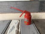 Oil squirt can Kabi Hobby red metal auto tool 1960 Denmark - Image 2
