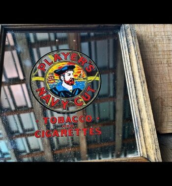 Player's Navy Cut tobacco cigarettes very small bar mirror display 1960