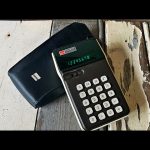 Sharp Elsi Mate EL-8000R green LED calculator 1970 Japan