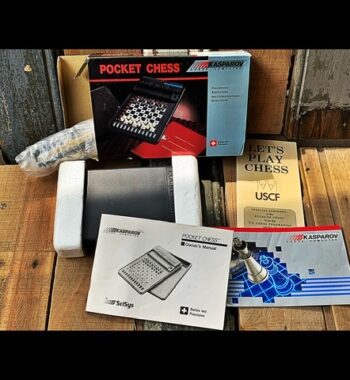 Kasparov pocket chess computer electronic SciSys 1986 in box