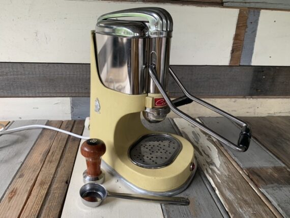 Arrarex Caravel model 2 yellow Espresso machine 1960 Italy
