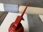Oil squirt can Kabi Hobby red metal auto tool 1960 Denmark - Image 3