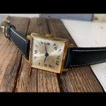 Slava 21 jewels square gold filled dress watch 1960 USSR