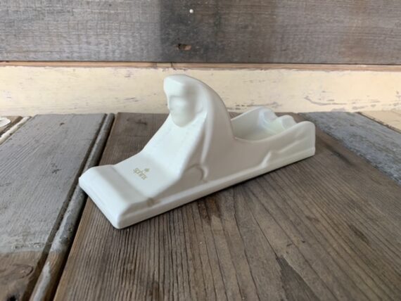 Ceramic Royal Sphinx white stylish cigar ashtray 1990 Holland - Image 4