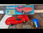 Eldon corvette stingray Touch Command RC car toy 1968 box Japan