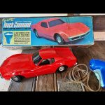 Eldon corvette stingray Touch Command RC car toy 1968 box Japan