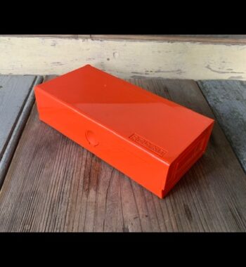 Rolykit JS-210 pencil box orange Dutch design 1980 Netherlands