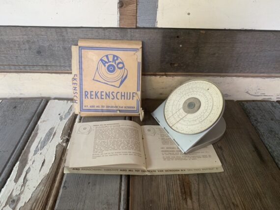 Alro 200R circular Slide rule full set 1950 Holland - Image 4