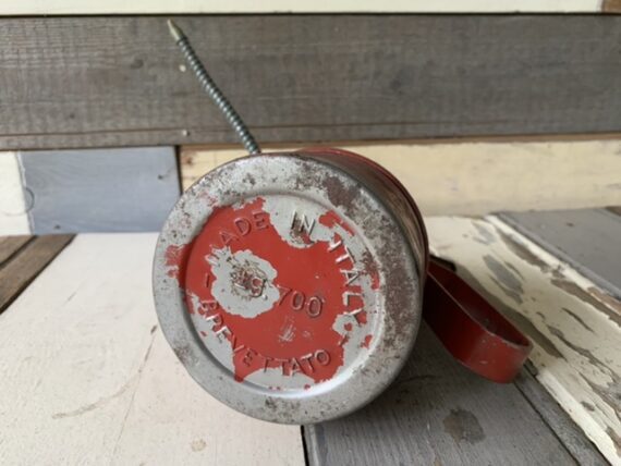 Oil squirt can red 70ml G700 metal auto tool 1950 Italy