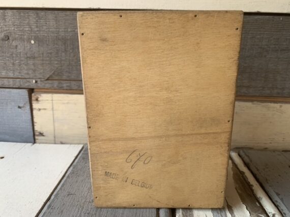 Chess set tournament size wood in box 1960 Belgium - Image 4