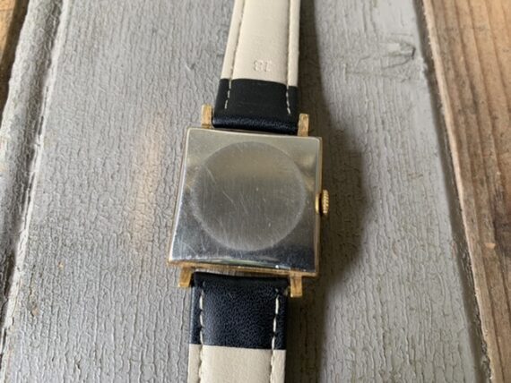 Slava 21 jewels square gold filled dress watch 1960 USSR - Image 3