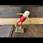 Mr. Pill figure red white advertising pharmacy 1960