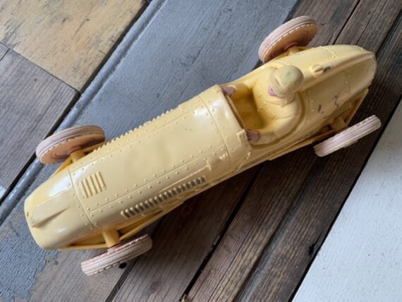 Tomte Stavanger big race car faded yellow vinyl 1970 Norway - Image 7