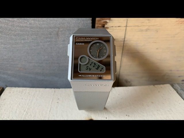 国産品 Casio 2000 watch quartz mens mirror silver FS-03 watch Film 時計
