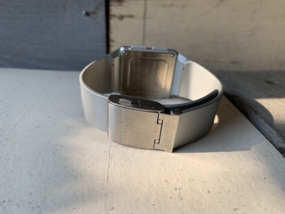 Casio Film watch FS-03 silver mirror mens quartz watch 2000 Japan - Image 6