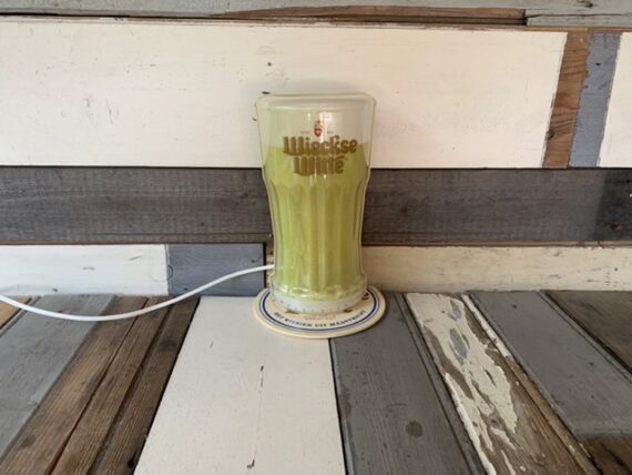 Wieckse Witte Beer lamp advertising bar cave 1980 Netherlands - Image 8