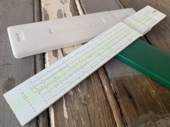 Fuji FJ 112 WN Wolter Noordhoff slide rule case Japan 1970 - Image 4