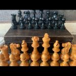 Lardy staunton weighed Chess set K82 tournament size 1930 France