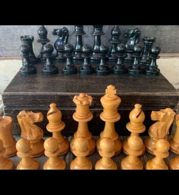 Lardy staunton weighed Chess set K82 tournament size 1930 France