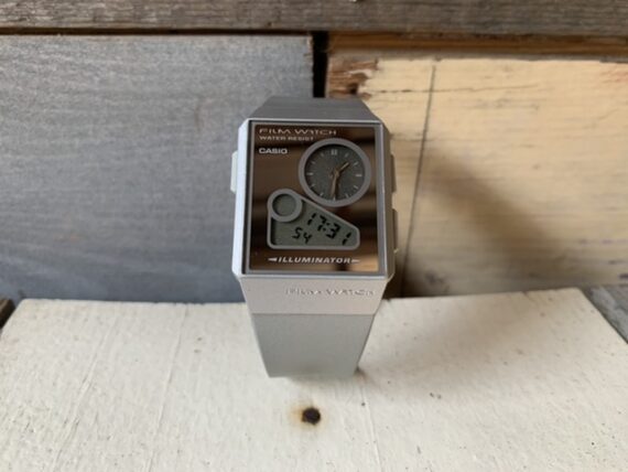 Casio Film watch FS-03 silver mirror mens quartz watch 2000 Japan - Image 4