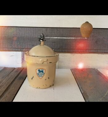 Peugeot G1 cream metal coffee grinder 1950 France