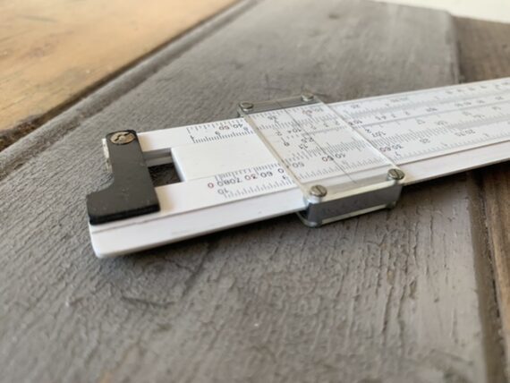 Diwa 851-4 Darmstadt pocket slide rule pouch 1960 Denmark - Image 6