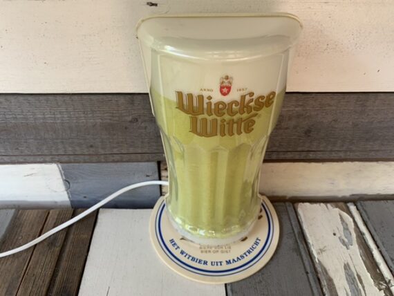 Wieckse Witte Beer lamp advertising bar cave 1980 Netherlands