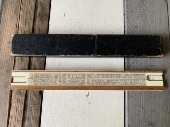 Nestler 37 Electro mahogany slide rule in case 1940 Germany