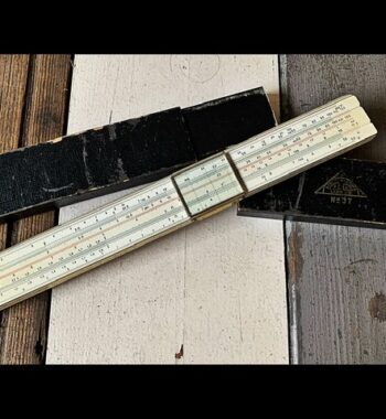 Nestler 37 Electro mahogany slide rule in case 1940 Germany