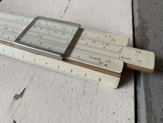 Nestler 37 Electro mahogany slide rule in case 1940 Germany - Image 3