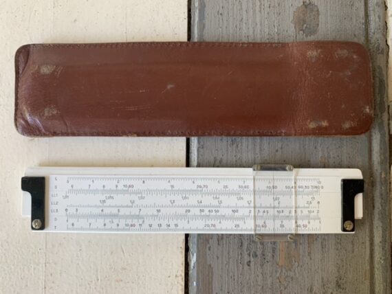 Diwa 851-4 Darmstadt pocket slide rule pouch 1960 Denmark - Image 7