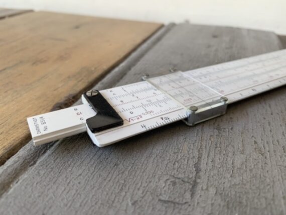 Diwa 851-4 Darmstadt pocket slide rule pouch 1960 Denmark - Image 5