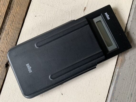 Braun Control ET 55 LCD Calculator 4835 design desk 1980 Germany