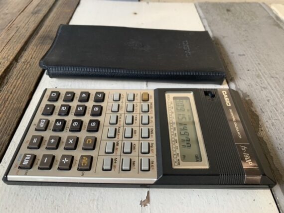 Casio fx-180P scientific calculator pouch 1990 Japan - Image 5