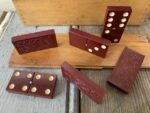 bakelite domino set vintage