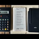 Braun Control ET 55 LCD Calculator 4835 design desk 1980 Germany