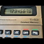 Texas Instruments calculator TI-53 Constant Memory 1980 Italy