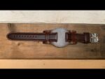 Bund style 22mm brown leather HDT design strap 2010 Japan