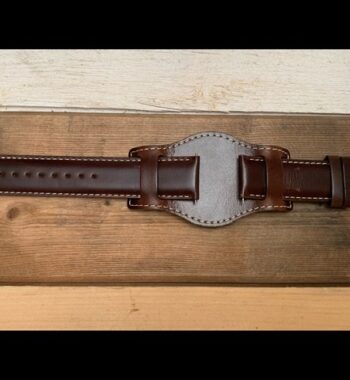 Bund style 22mm brown leather HDT design strap 2010 Japan