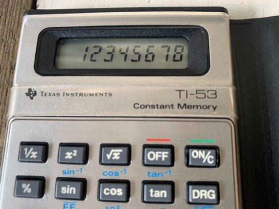 Texas Instruments calculator TI-53 Constant Memory 1980 Italy