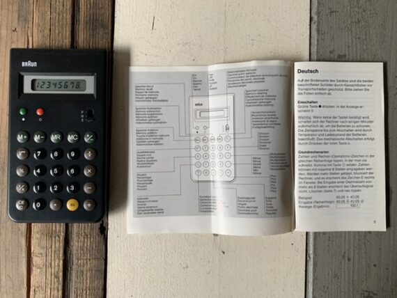 Braun Control ET 55 LCD  Calculator 4835 design desk 1980 Germany - Image 7