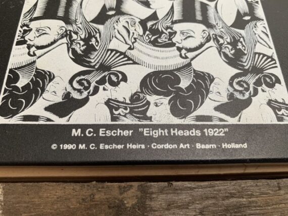 M.C. Escher sliding puzzle game 1990 Pussycat Holland Germany - Eight heads - Image 5